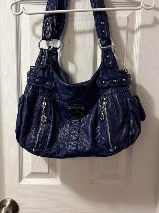 Angel Kiss Handbags - navy blue angel kiss purse